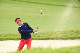 一昨年の覇者で先週優勝の池田勇太も難コースに苦しむ(撮影:米山聡明)