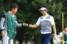 この日スコアを3つ伸ばし、14位にまで浮上した石川遼(撮影:米山聡明)