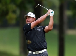 石川遼と共に、2アンダー・暫定20位タイにつけている松山英樹(撮影:GettyImages)