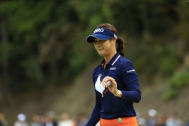 首位と4打差の4位タイにつけるキム・ハヌル(撮影:福田文平)