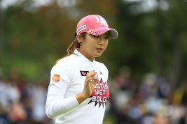 賞金ランク1位のイ・ボミは2位の笠りつ子が不在の今大会で優勝をして差を広げたいところ(撮影:福田文平)