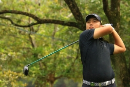 ツアー初勝利のビッグチャンスとなった小林伸太郎(撮影:秋田義和)