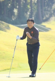前半では5つスコアを伸ばした羽川豊(撮影:小路友博)