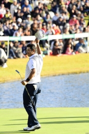 今季日本ツアー2戦2勝を達成した松山英樹が賞金ランク5位まで上昇した(撮影:上山敬太)