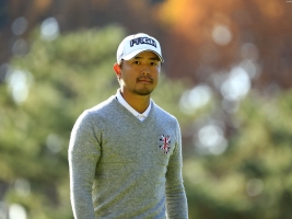 トータル11アンダー単独首位 小平智が最年少メジャー3冠に王手(撮影:福田文平)
