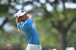 日本勢最上位の9位タイで最終日に進む谷原秀人(撮影:岩本芳弘)