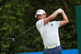 小平智、現在は第2ラウンドをプレー中(撮影:小路友博)