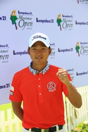 ホストプロの今平周吾、期待を背負った若武者が優勝を狙う(撮影:小路友博)