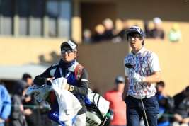 石川遼は2オーバーと苦しい立ち上がり(撮影:岩本芳弘)
