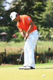 宮里優作は2オーバーと失速…ツアー4勝目はお預けとなった(撮影:小路友博)
