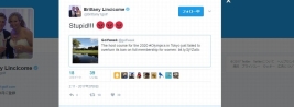 B・リンシコムが怒りのツイート