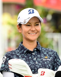 シーズン初戦に挑む宮里藍は歴代覇者と同組でラウンド(撮影:上山敬太)