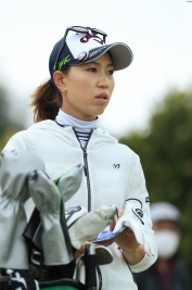 3オーバー24位タイ発進の上田桃子、今年掲げたテーマは“挑戦”(撮影:鈴木祥)