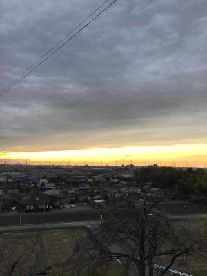 夕日がきれいでした