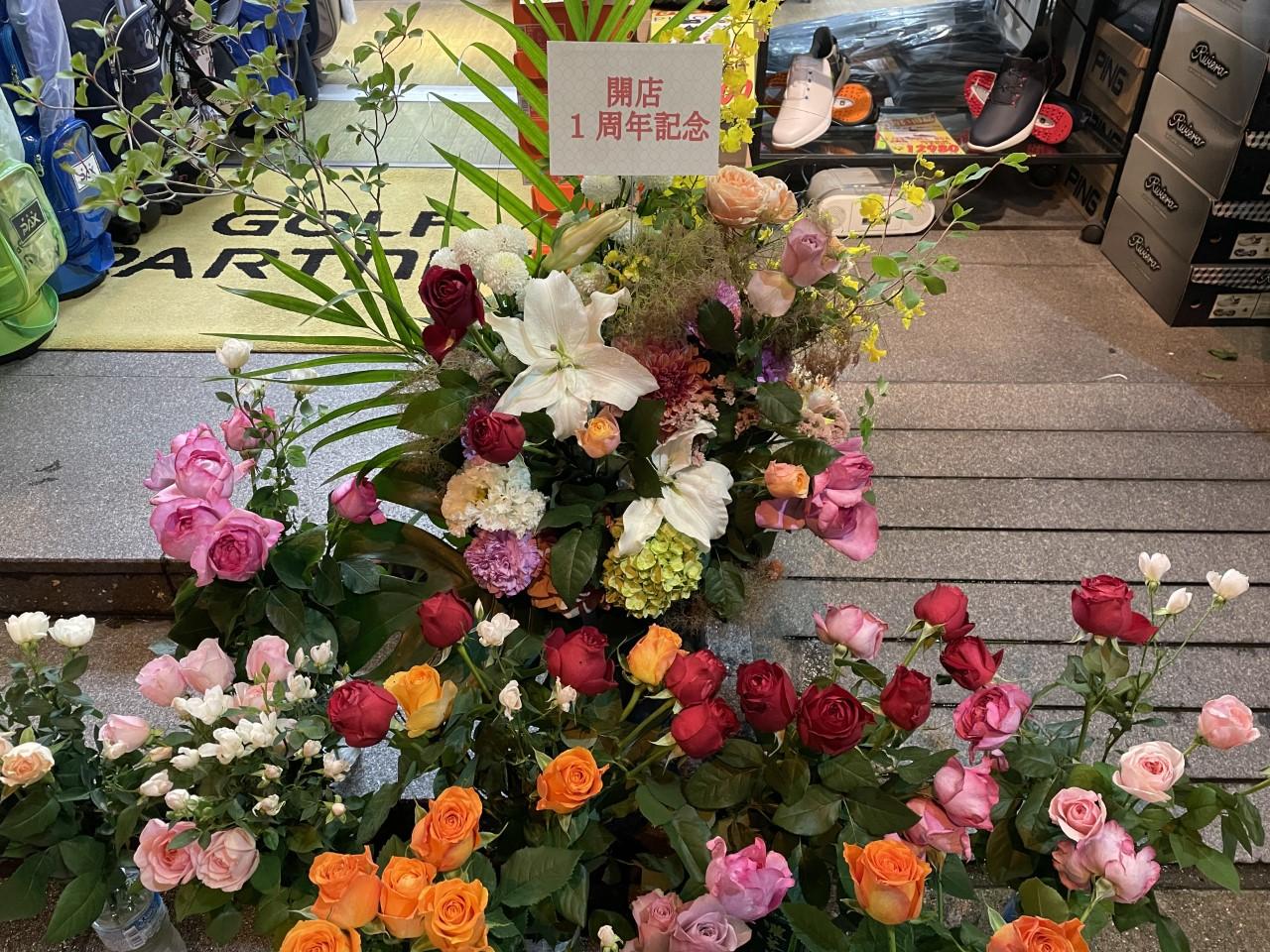 堀江店1周年記念　＆　母の日にはバラを一輪プレゼント　開催中！