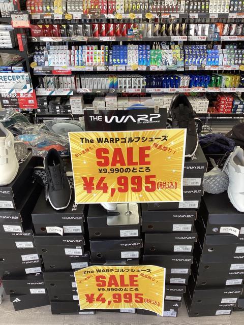 THE WARPゴルフシューズ大特価！