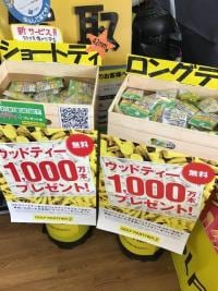 無料ティ配布中(^0_0^)