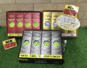 ●・・キャロウェイ　CHROMEシリーズ　NEWボール入荷してます♪・・●