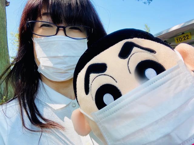 おらもマスクしてるぞーー