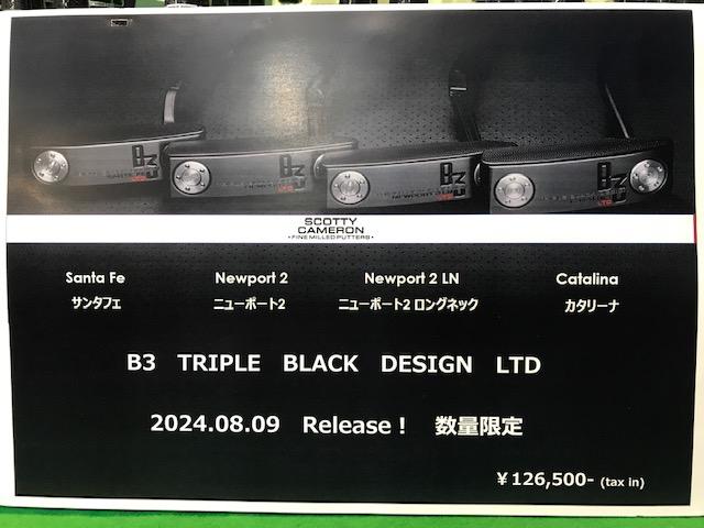 スコッティキャメロン　B3　TRIPLE　BLACK　DESIGN　LTD　限定モデル！！