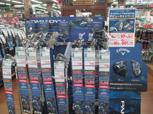キャロウエイ　PARADYM試打クラブ入荷しました。