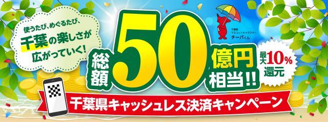 千葉県キャッシュレス決済キャンペーン！
