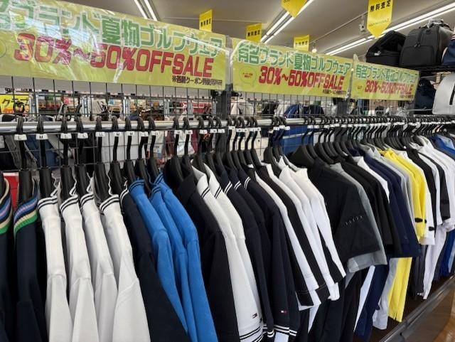 夏ゴルフウェアＳＡＬＥ中！