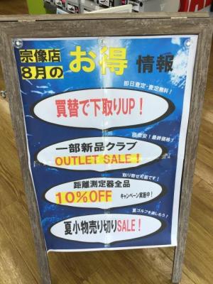 8月のお買い得情報
