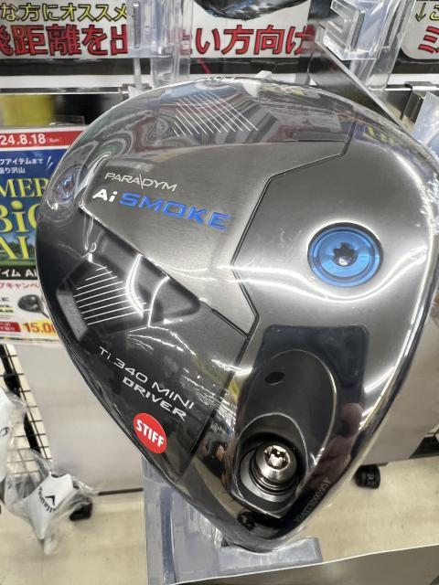 ＰＡＲＡＤＹＭ　Ａｉ　ＳＭＯＫＥ　Ｔｉ340　ＭＩＮＩドライバー入荷しました☆