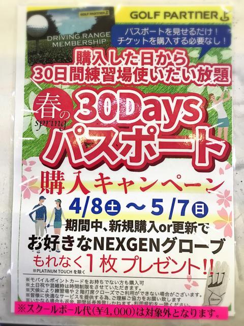 30日パス購入キャンペーン‼️