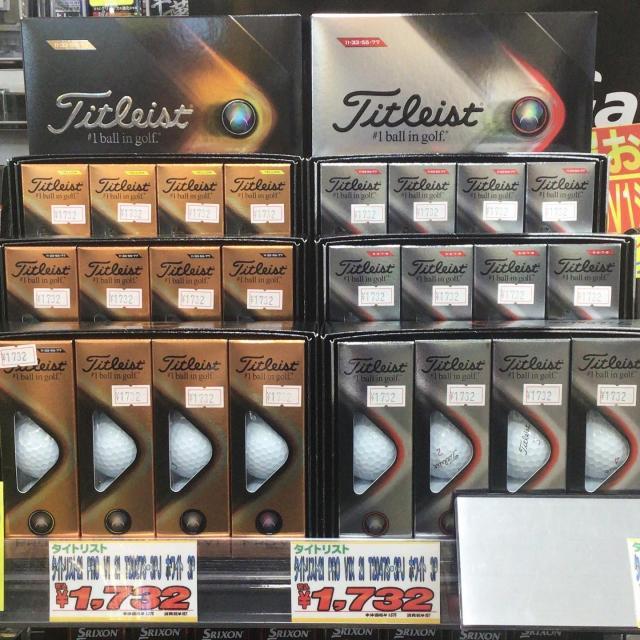 タイトリストV1とスリクソンZ-STARを入荷しました！