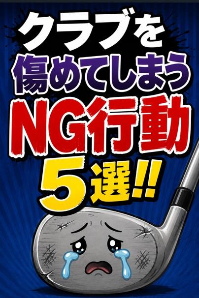 実はやっている人が多い！クラブを傷めてしまうNG行動5選！！