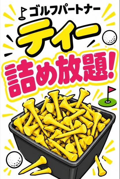 【会員様限定】ゴルフティーが無料で取り放題！