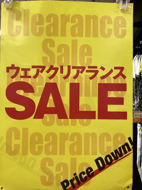 ウェアクリアランス始まってます！！