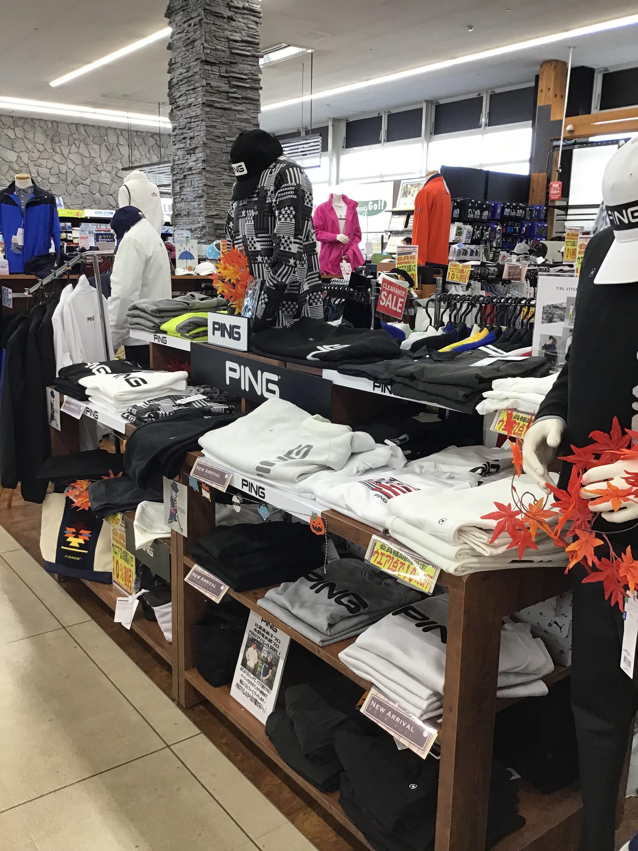 PINGアパレル続々入荷中！
