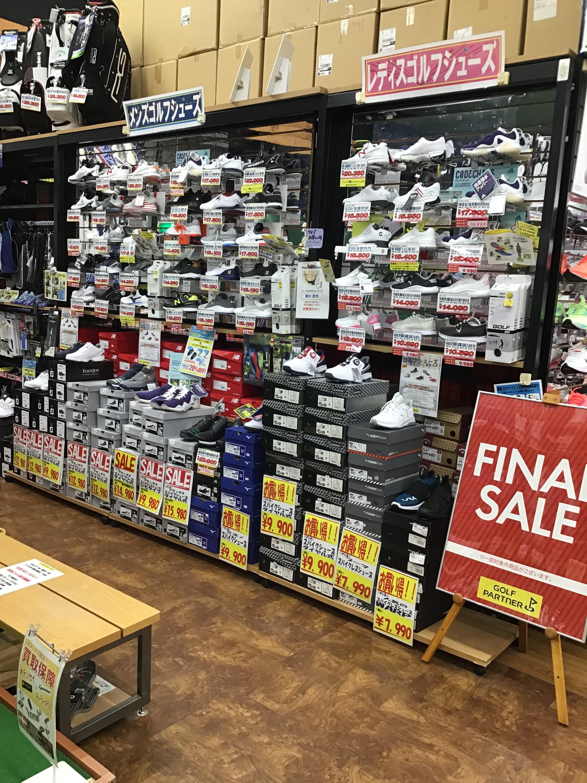 松任店、ゴルフシューズＦＩＮＡＬ　ＳＡＬＥ