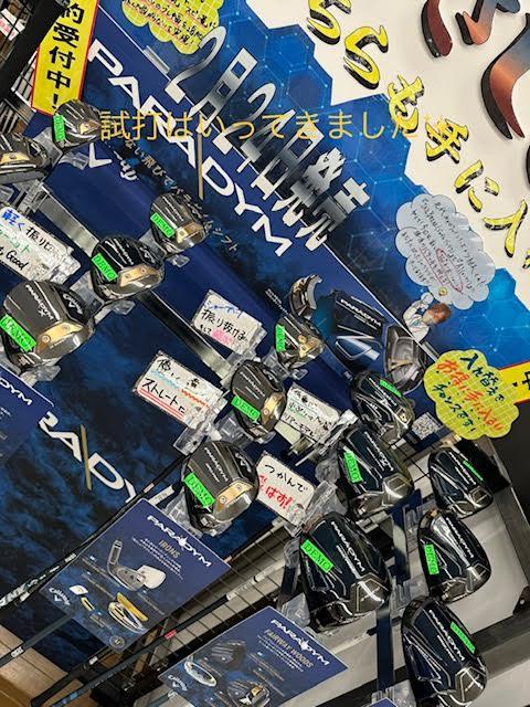 onoffとキャロウェイの試打クラブが入ってきました！！