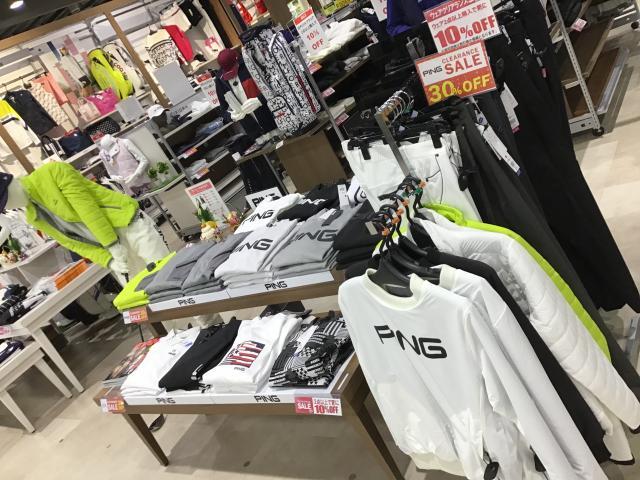 PINGウェアクリアランス３０％OFF！！