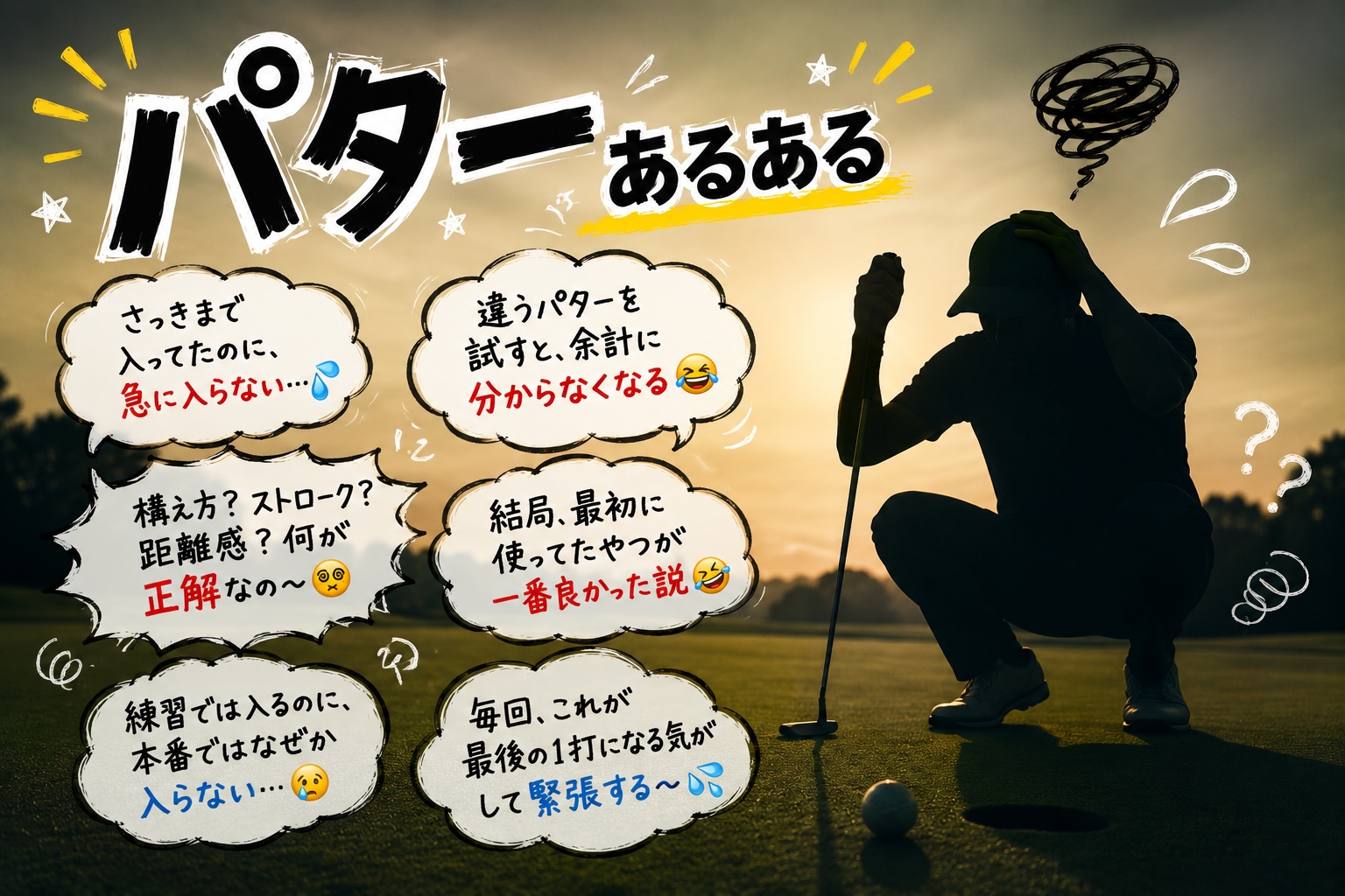 パターは触れば触るほど分からなくなる説