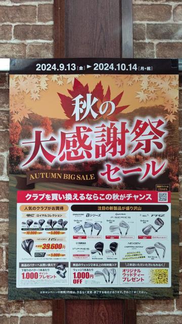 秋の大感謝祭セール☆彡