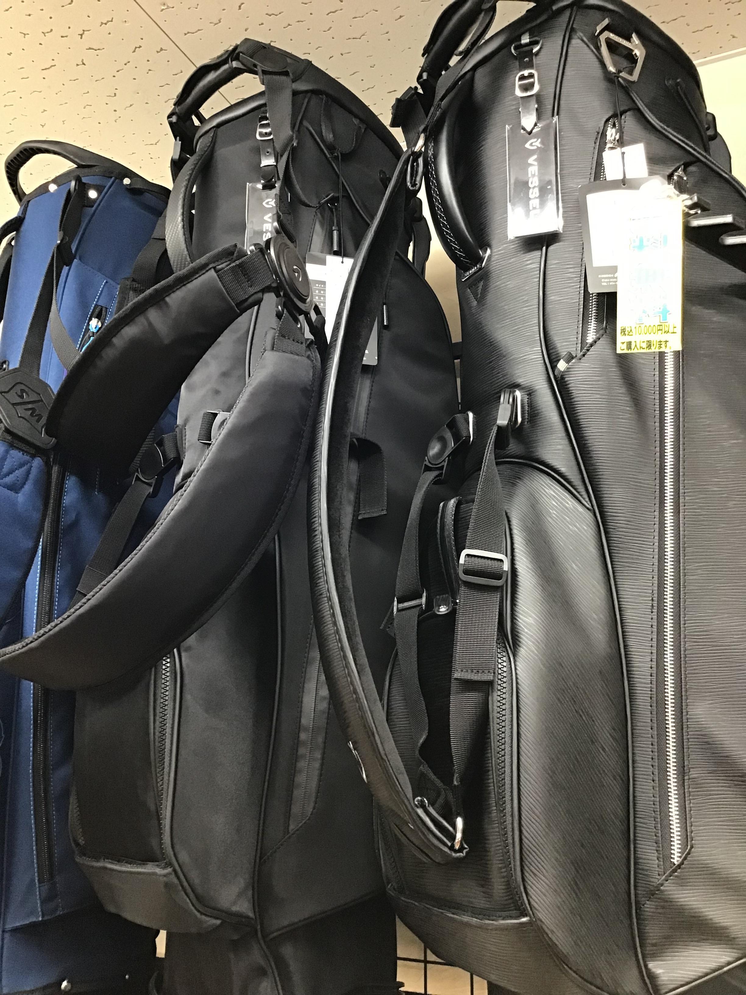 スリムなVESSELキャディーバック入荷