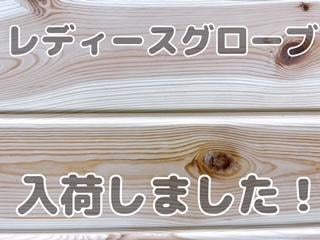 レディースグローブ入荷しました！！！