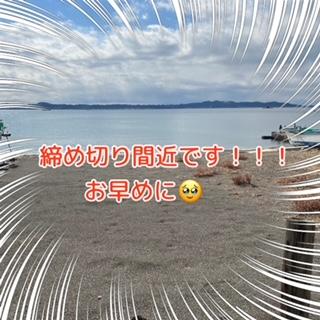 締め切り間近です！