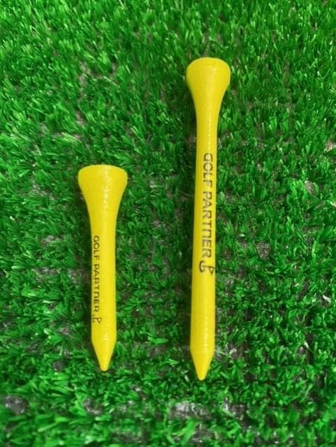 恒例のGOLF PARTNER ティー配布(*'▽')