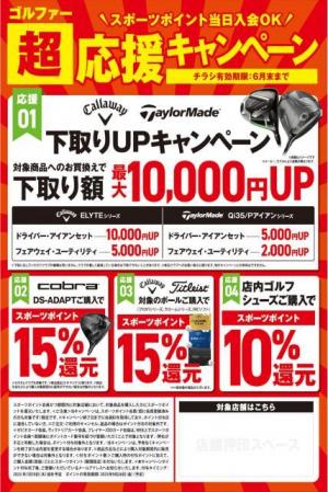 超応援キャンペーン開催中　ポイント大還元！