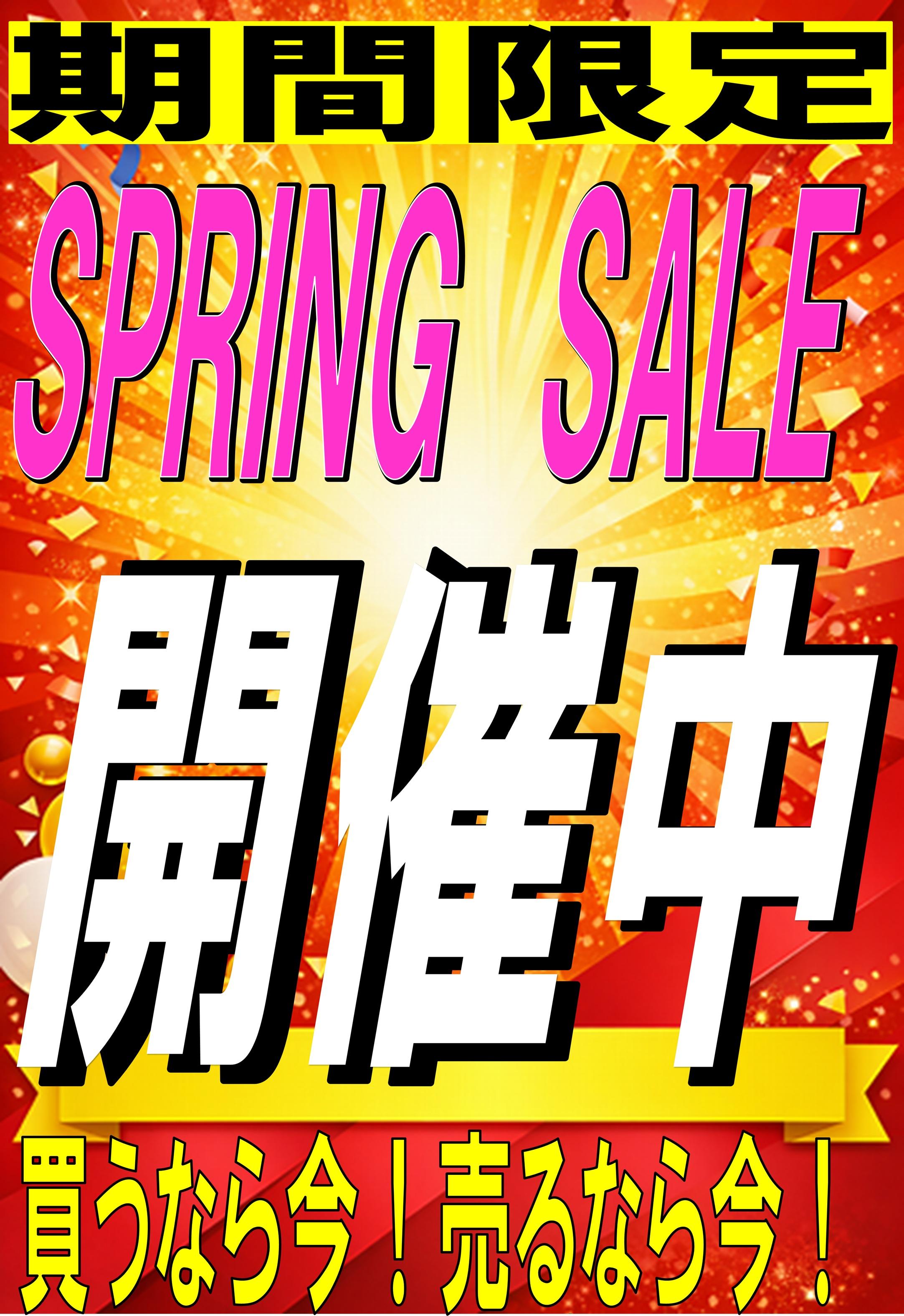 スプリングセール開催中