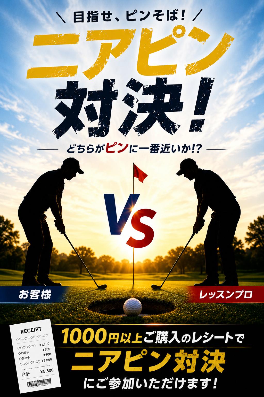 本日開催！プロとニアピン対決！！