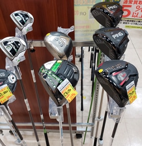 中古レフティクラブ置いてます！