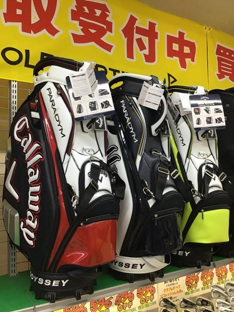 話題のパラダイム　tourキャディーバッグ入荷！