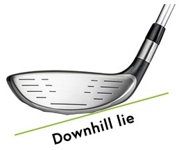 Downhill lie 